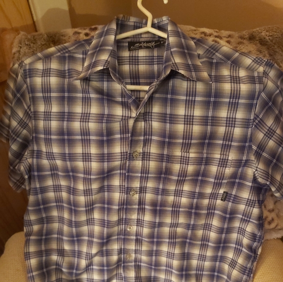 Billabong short sleeve button up shirt in great co - Picture 3 of 3